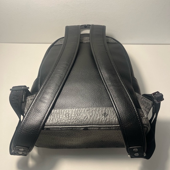 MCM Stark Visetos Top Handle Backpack Bookbag - Picture 12 of 15